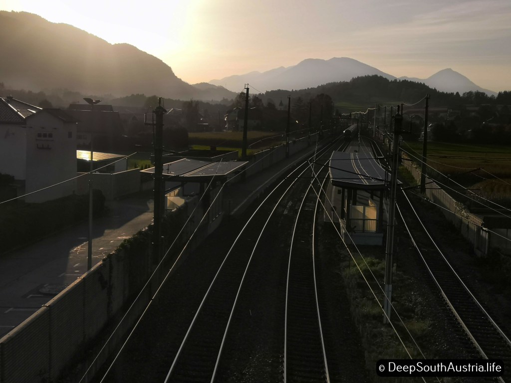 Railway track in Austria