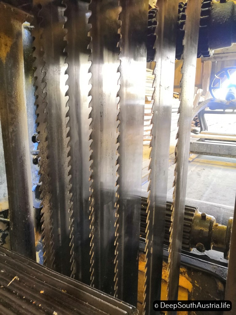Blades of old saw mill in Austria
